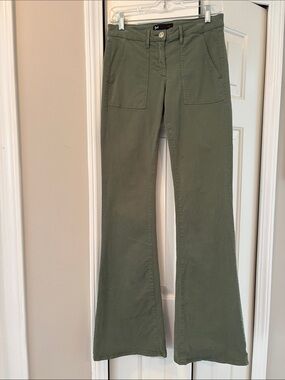 3x1 Olive Green Boot Cut Pants